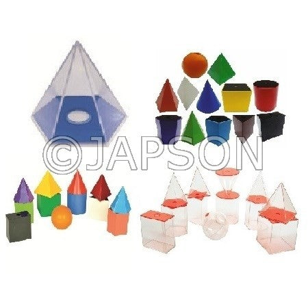 3D Solids Set for School Maths Lab 3D Solids Set for School Maths Lab